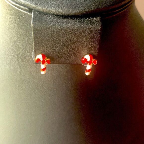 Vintage Adorable Christmas Earrings SET of 2 Pairs, Unmarked - Picture 2 of 4